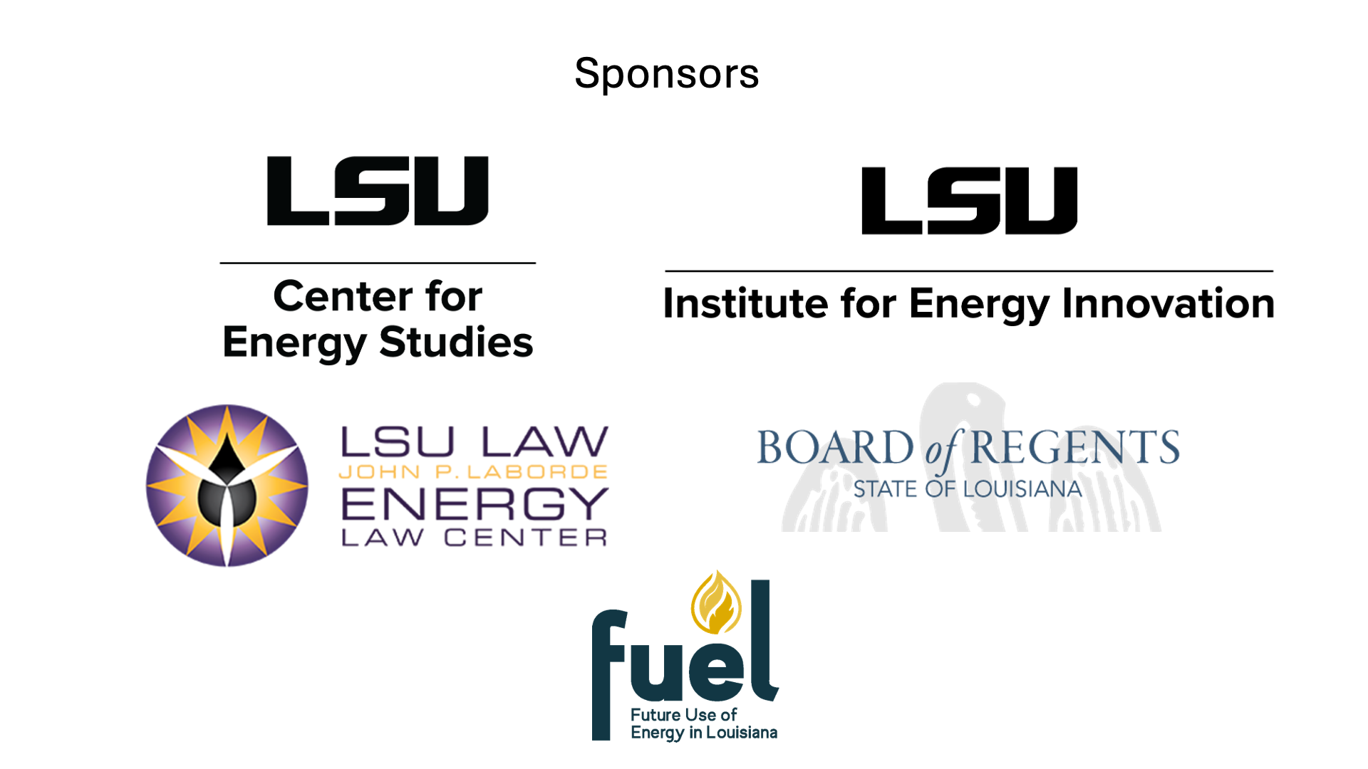 ces-board of regents-iei-lsu-law-fuel logos