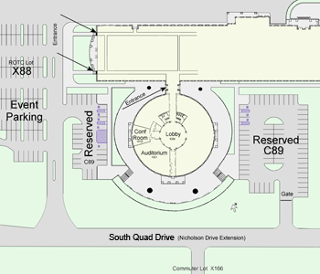 Parking Map for LSU CES Event