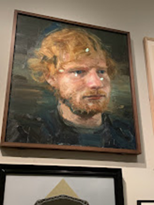 Painting of Ed Sheeran