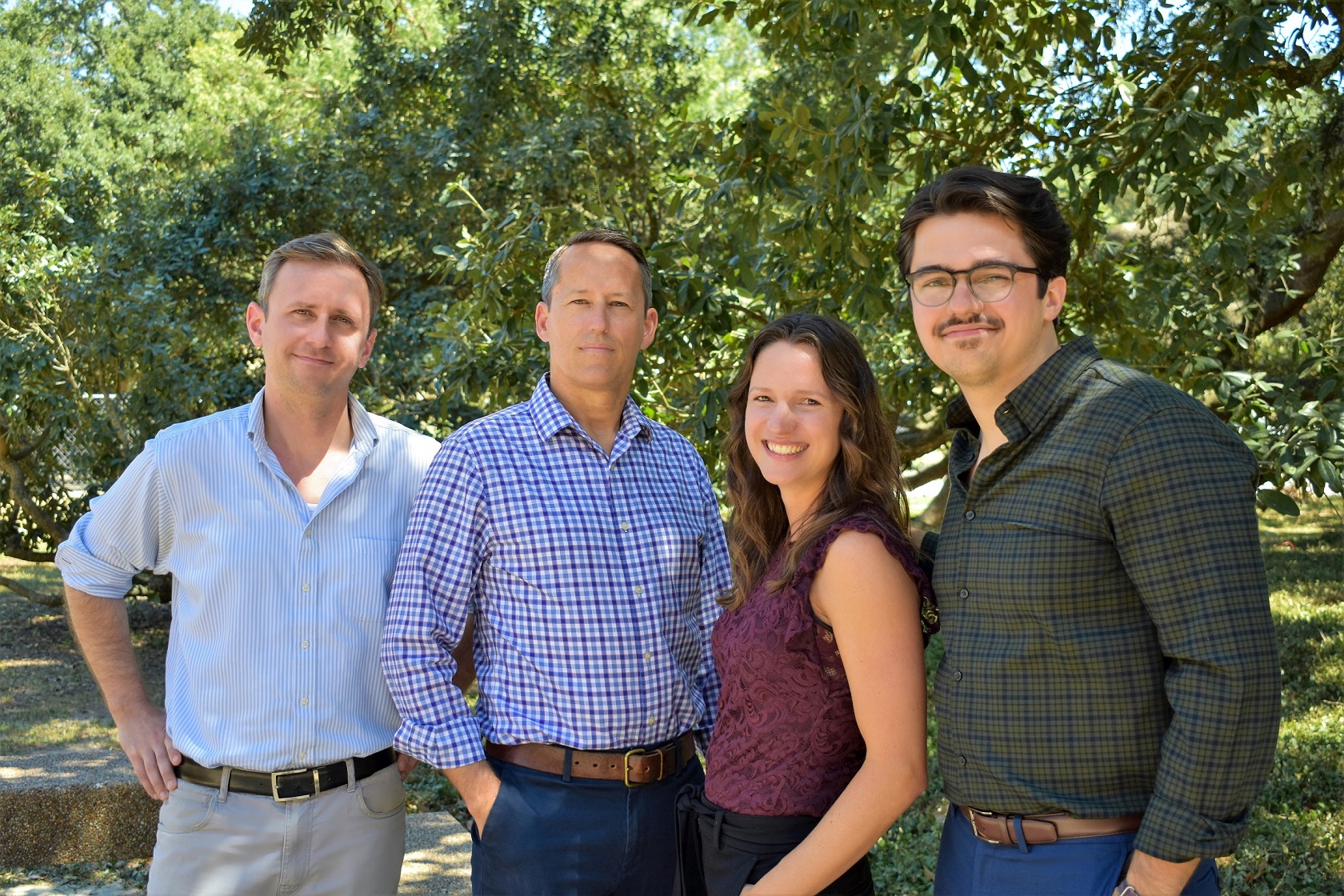 Photograph of behavior analysis core faculty Gilroy, Soto, Donaldson, Morris